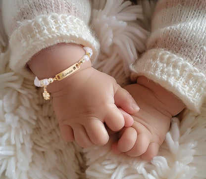 Bracelet de perles personnalisé pour bébé