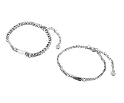 Saint-Valentin - Duo de bracelets personnalisés